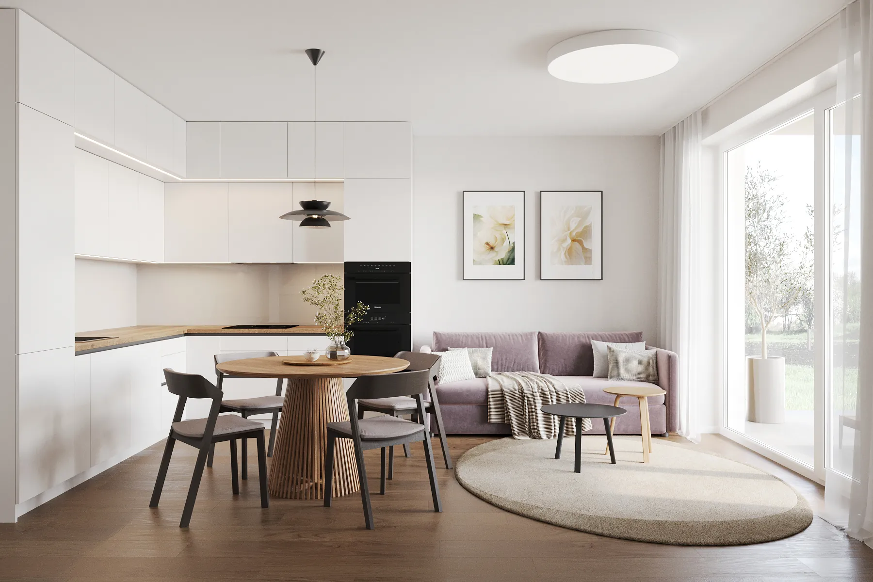 Kuchyně s ostrůvkem a prémiovými materiály